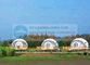 850gsm White PVC Coated Geodesic Dome Resort Flame Retardant